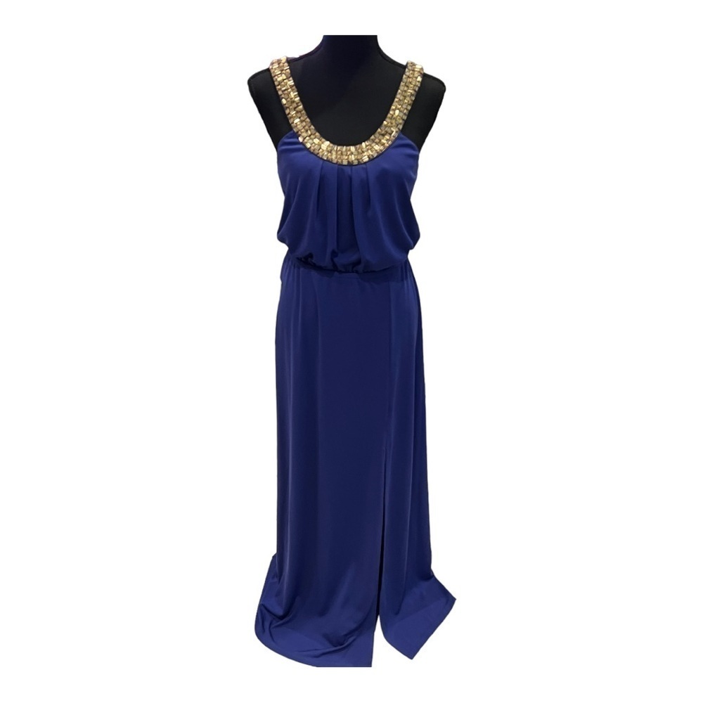 Bebe Embellished Neck Maxi Dress Size Small NWT